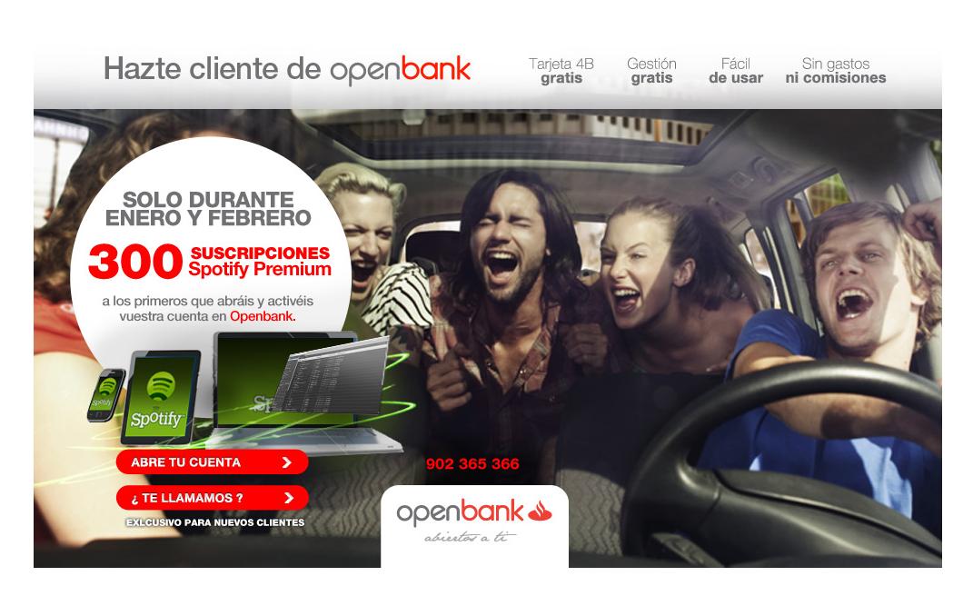 open bank spotify