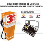 EVO Banco descuenta un 3 % al repostar carburante en Repsol, Campsa y Petronor