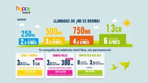 tarifas móviles happy móvil