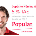 Depósito Nómina Gasol: un 5 % TAE para el nuevo plazo fijo de Popular