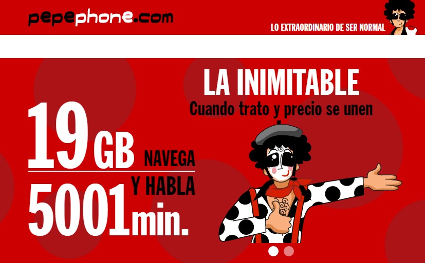 pepephone tarifa movil inimitable