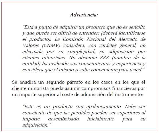 Resolución de la cnmv opciones binarias