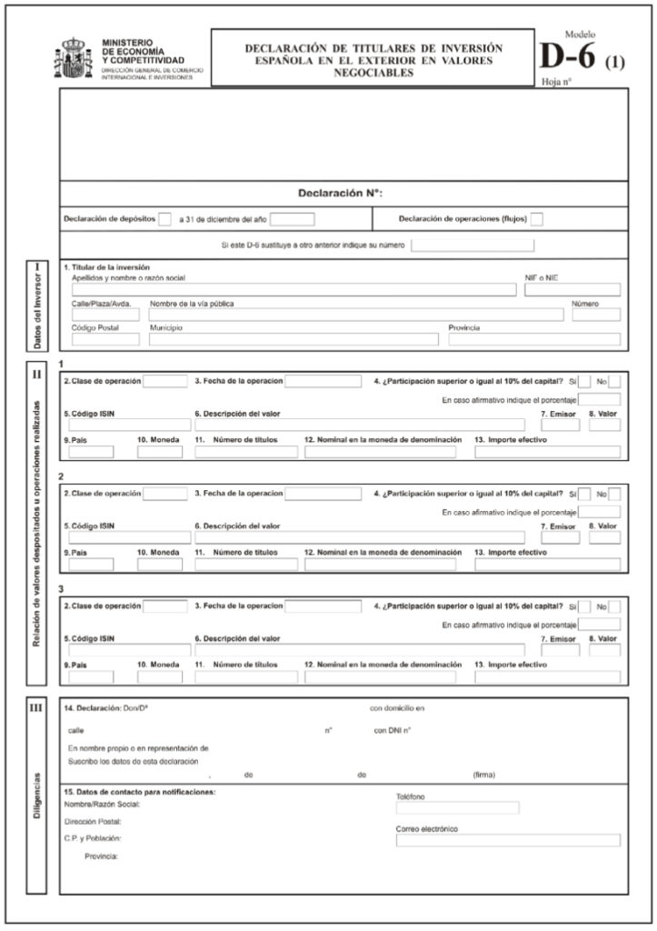 Modelo D6 (2022) ¿qué es, cómo se rellena y cuál es el plazo para presentarlo? HelpMyCash