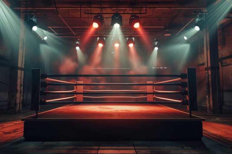 Un ring de boxeo que escenifica el combate de Ibercaja con otros bancos.