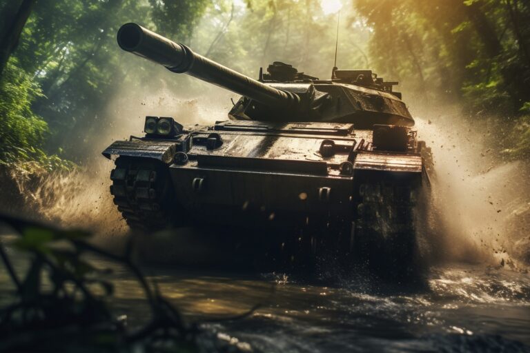 Tanque que representa la entrada de BBVA en la guerra hipotecaria